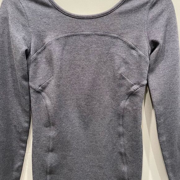 Athleta Illusion Long Sleeve Dress in Charcoal Heather Gray - Size: XXS - Picture 7 of 11